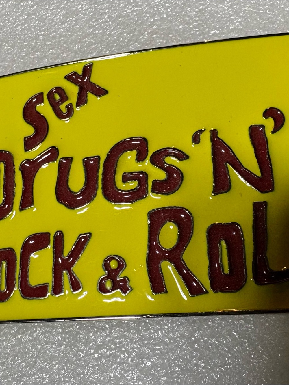Sex Drugs ‘N’ Rock & Roll Belt Buckle